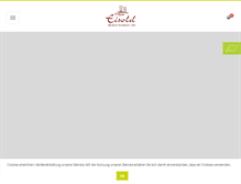 Tablet Screenshot of cafe-eisold.de